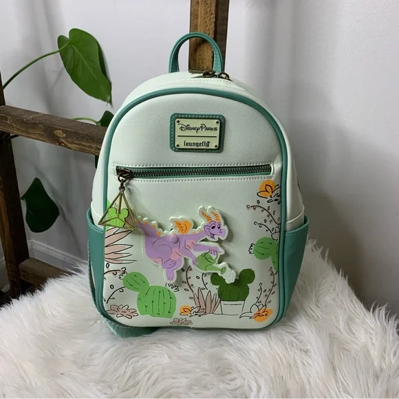 NWT 2023 Epcot Flower Garden Festival Figment Loungefly Mini Backpack 2023 Disney Parks EPCOT Flower & Garden Festival Figment  main image 3